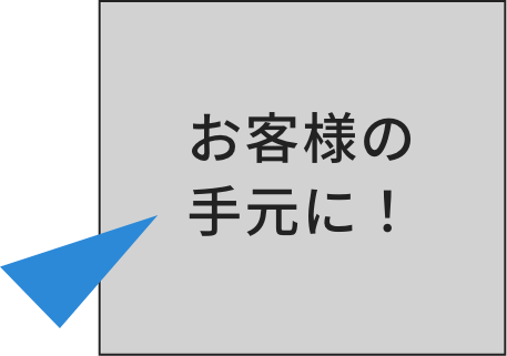 お客様の手元に！