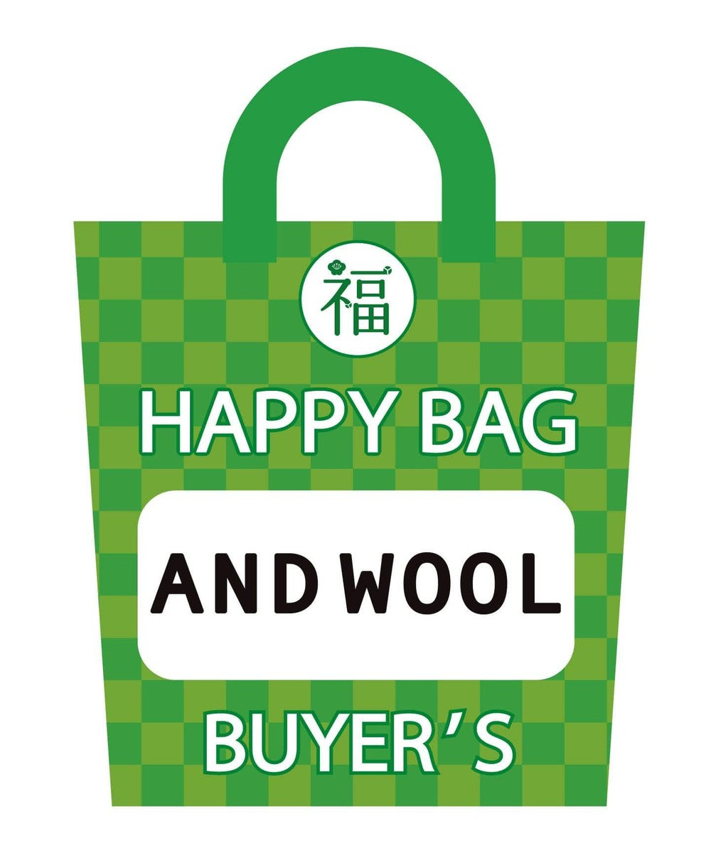 AND WOOL 【2020年HAPPY BAG】AND WOOL (ニット靴下とバックのセット) オフホワイト