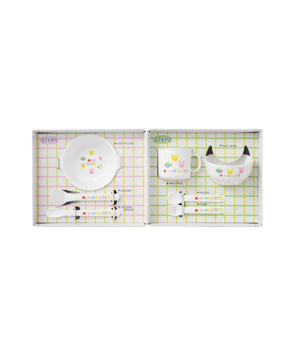 旧MIKIHOUSE/HOTBISCUITS 【MIKIHOUSE】【日本製】テーブルウェアセット 白
